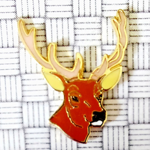 Vintage red deer stag - red,