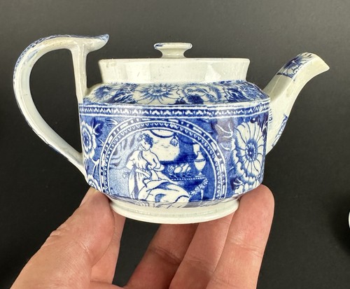 Nelson pearlware c1805 teapot - nelson,