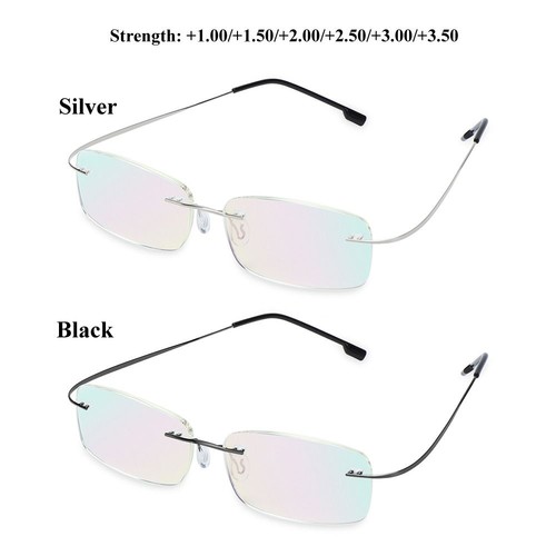 Rimless presbyopic eyeglasses - rimless,