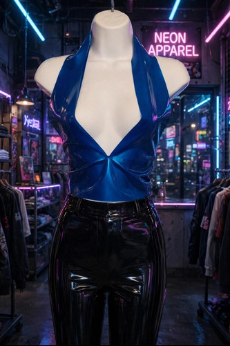 Love life latex simple halter - love,