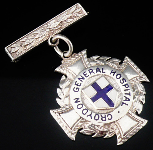 Sterling silver nursing - sterling, badge