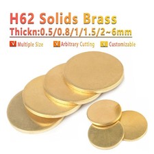 H62 solid brass discs - brass,
