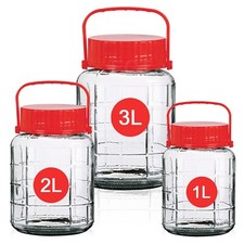 Large Clear Glass Jar Food