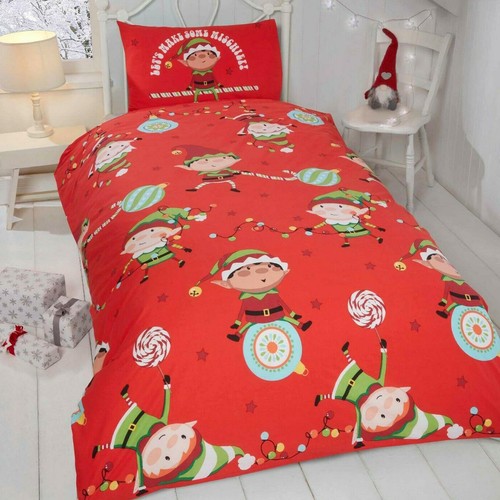 Naughty elves junior duvet - naughty,
