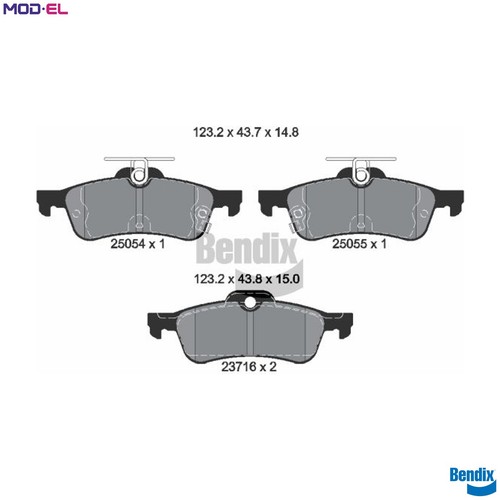 Brake pad set - disc,