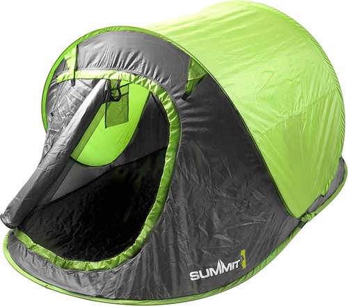 Man pop tent camping - pop,