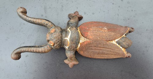 Vintage cast iron beetle boot - cast,