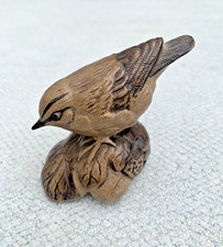 Vintage POOLE POTTERY  Stoneware, Goldcrest Bird on an Acorn & Oak Leaf