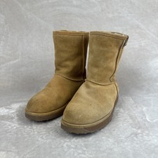 Emu Lo Stinger Brown Sheepskin Mini Boots Ladies Size UK 6 EUR 39 Tan