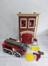 Fisher Price Imaginext Fire Station + Fire Engine  + Accessories