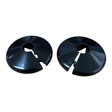 2 x 10mm NEW BLACK TALON RADIATOR PIPE COLLARS COVER - FREE UK DELIVERY