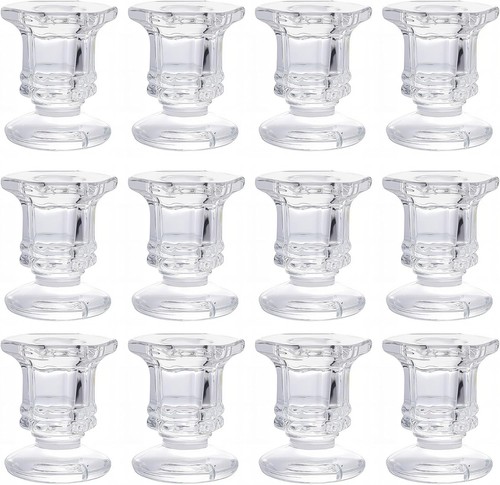 12pcs glass candle - 12pcs, holder