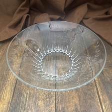 VINTAGE Cut Glass Etched