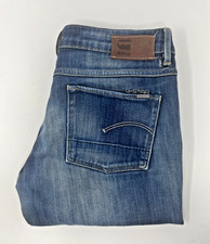 G-Star Raw Jeans W30 L30 Womens Blue Bootcut Fit Denim 3301 *Belt Loop Hole