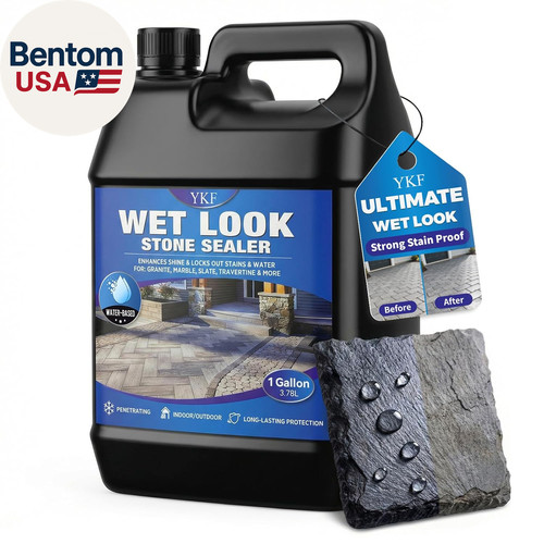 Wet look stone sealer - wet,