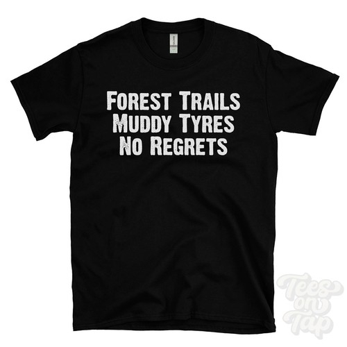 Forest trails muddy tyres - muddy,