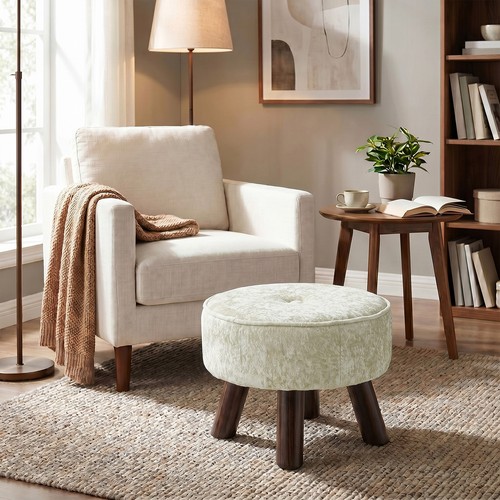 34cm large footstool stool - 34cm,