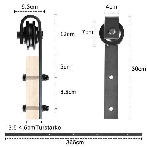 12ft sliding door - sliding, kit