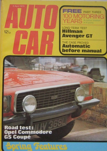 Autocar magazine april - 5, 1973