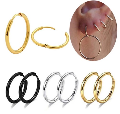 Pair small thin hoop hinged - pair,