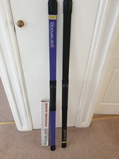 2 x Bodyblade Classic Exercise Bar - 1 Black & 1 Purple + Chart