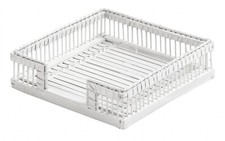 Shabby Chic Vintage Style Contemporary White Napkin Tray Holder Garden HomeDecor