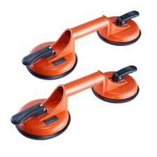 Uimoso Vacuum Suction Cup Double Glass Lifter 4.7" 330lbs 2 Pack Aluminum Handle