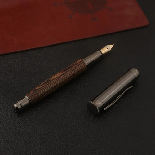 1pc wood fountain pen - fountain, tiger