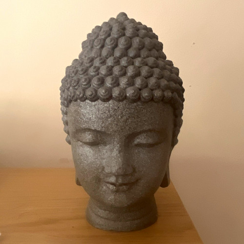 Grey buddha head - buddha,