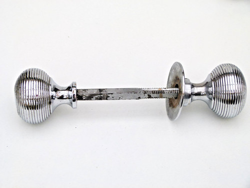 Pair edwardian antique chromed - antique,