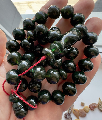Green baltic amber 52g - baltic, islamic