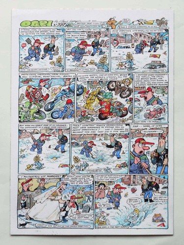 Original ogri strip - ogri, cartoon