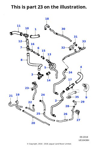 Jaguar hose engine cooling - jaguar,