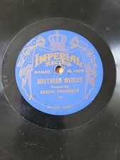 78 RPM Banjo Southern Medley & Old Times Medley Eddie Peabody Imperial 1492