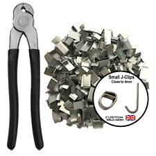 Wire mesh Cage making J-clips clips aviaries fencing chicken wire clip Pliers UK