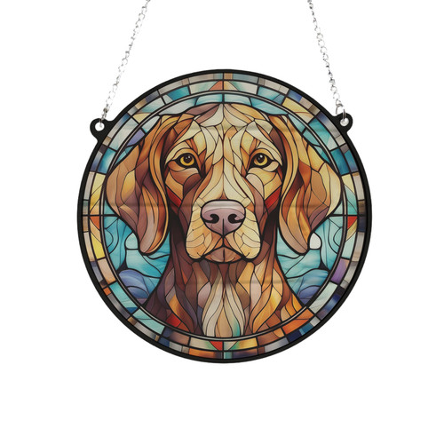 Vizsla stained glass effect - vizsla,
