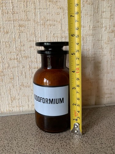 Vintage glass pharmacy medical