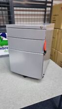 Genesys Steel Mobile 3 Drawer Pedestal inc. Lock & Key Set & Pen Tray