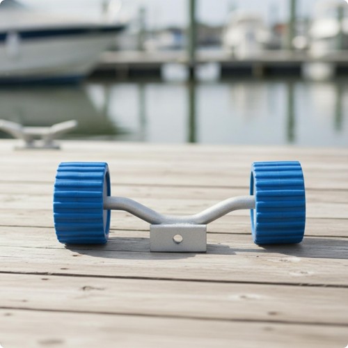 Boat trailer wobble roller - boat,
