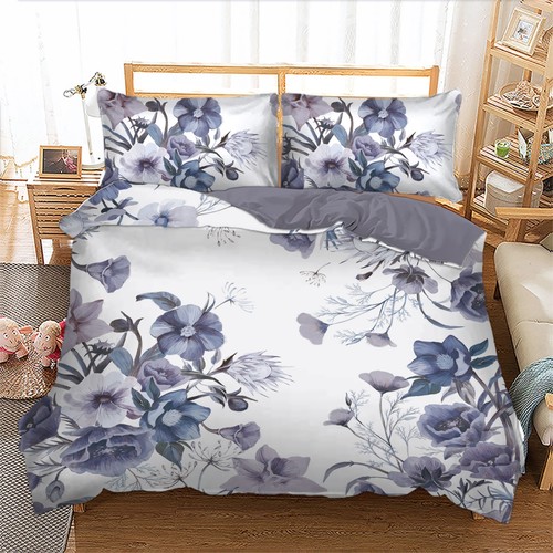 Florals boho duvet cover - florals,