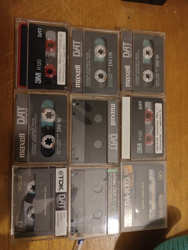 Dat tapes used - tapes, used.