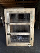 Large Dog Crate. Length 130cm, Height 94cm, Width 70cm. Very Good Condition.