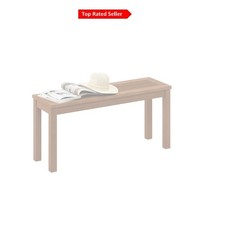 Hardwood Teak Oil Backless Garden Bench – Durable, Elegant, Easy Assembly