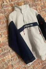 Mizuno 1/4 Zip Golf Jacket M Mens Hidden Hood Chest Pocket