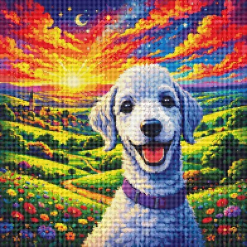 Bedlington terrier - bedlington, (blue)