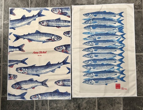 Tea towels sardine - x,