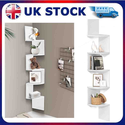 Tier floating corner shelves - 5-tier,