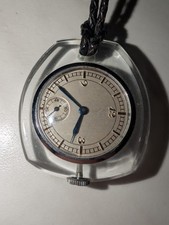Lucite cased fob - lucite, watch