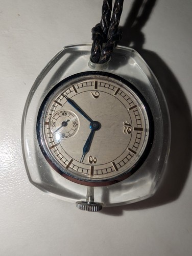 Lucite cased fob - fob, watch