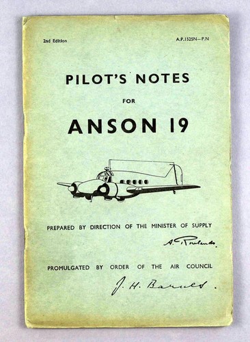 Avro anson pilots notes - anson,
